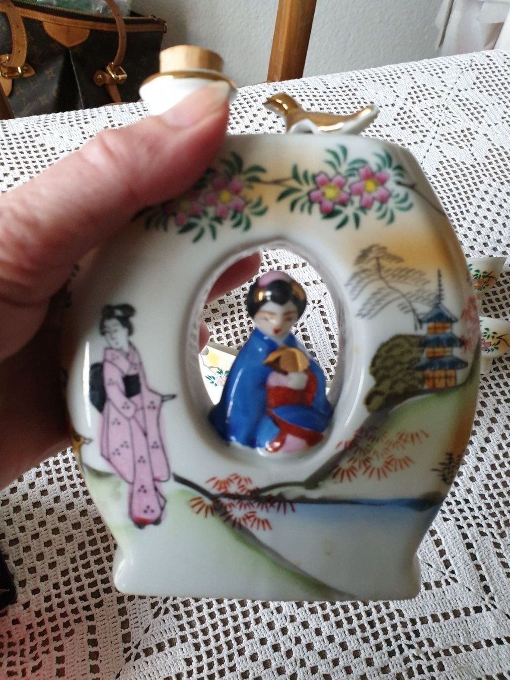 Set di piatti: Sake Set mit Pfeifton Geisha wunderbar – Usato da Bottmingen venduto da sandy_2