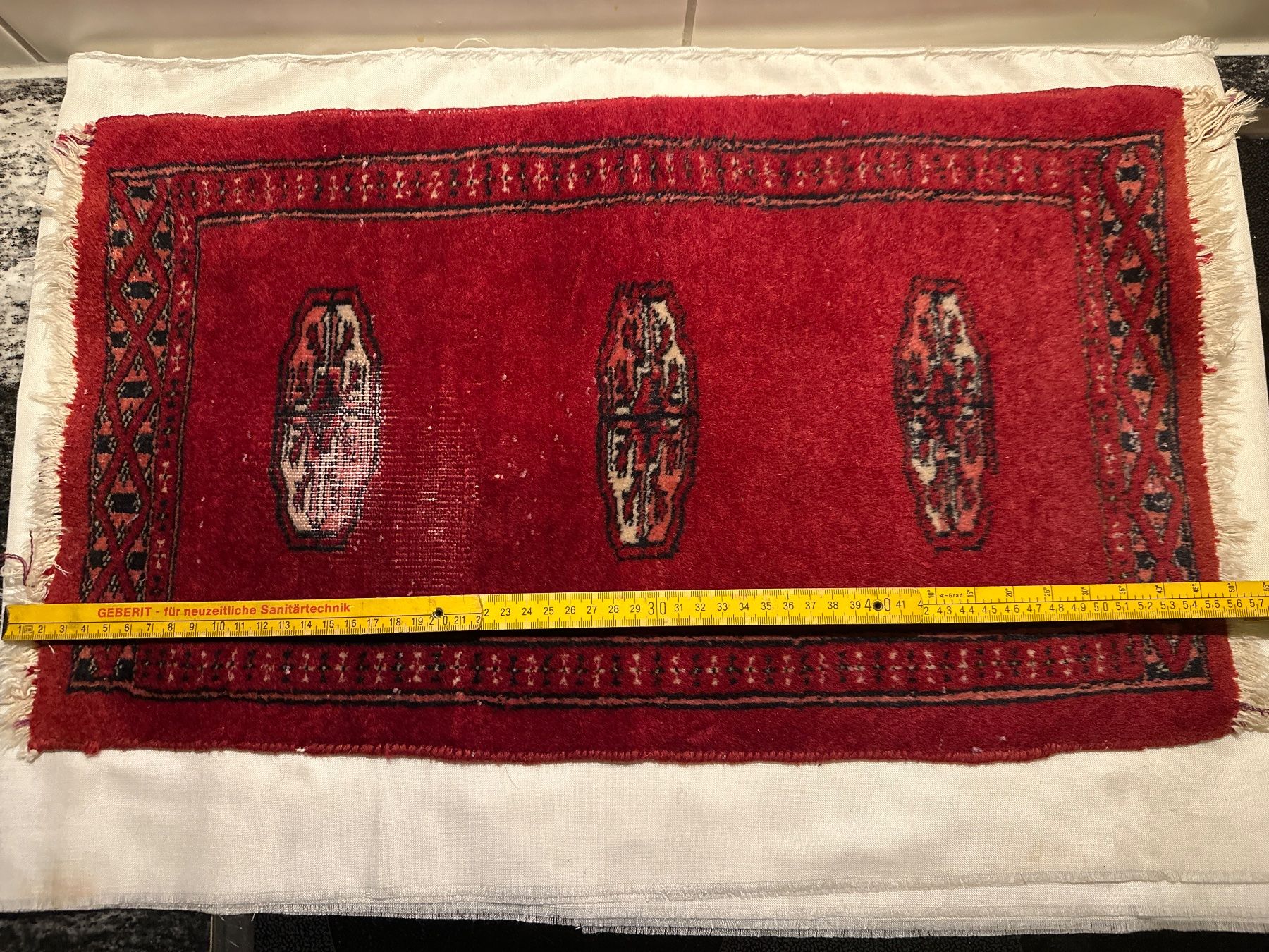 Tappeti: Roter Vintage Teppich, Orientteppich, Läufer - Klein – Usato da Zürich venduto da Chaeffeler 3