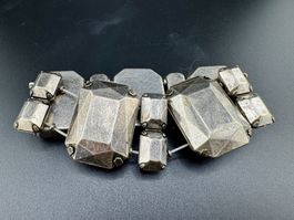 Schönes, markantes Vintage-Armband mit geometrischen Glieder