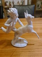 Hutschenreuther Porzellanfigur Kunstabteilung Junge mit Reh