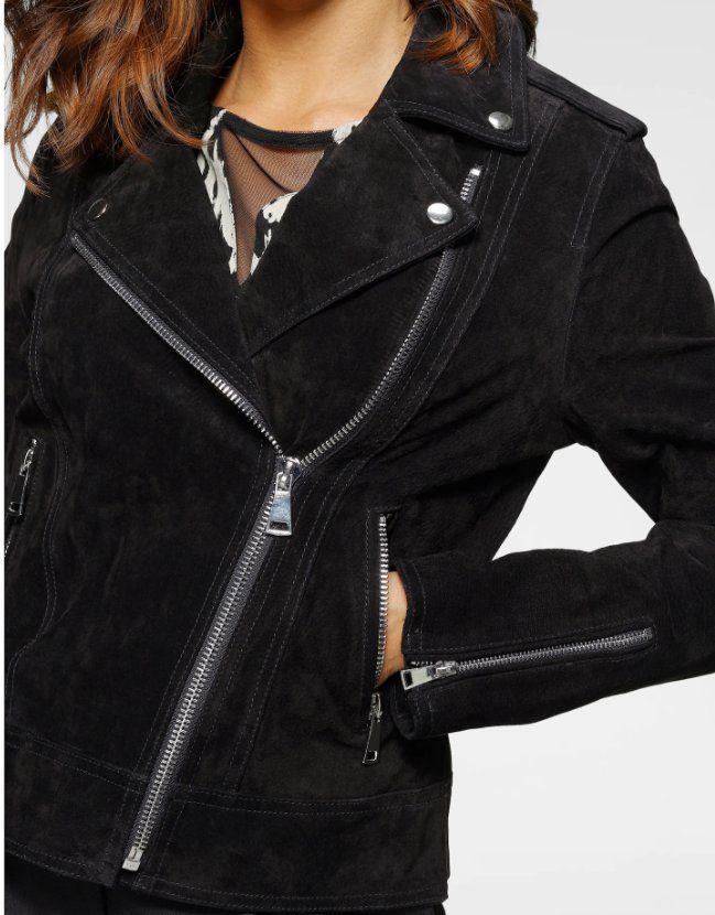 Scott Giacche: Laura Scott Biker Lederjacke Gr. 42 oder 44 / Neu m. Etikett – Nuovo e nell'imballaggio originale da Turbenthal venduto da lau_2nrd 3