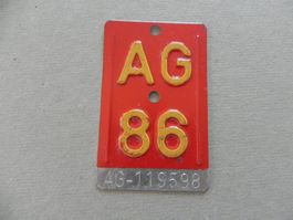 Velonummer Velo Rad AG 1986 Aargau 86 Nummer Geschenk Bike