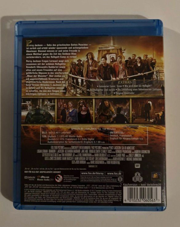 Alle DVDs: Percy Jackson - Im Bann des Zyklopen Blu-ray – Gebraucht aus lupfig von maniacs666 4