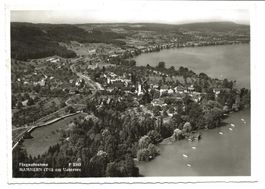 Mammern (TG) am Untersee - Flugaufnahme - Foto-AK - 1968
