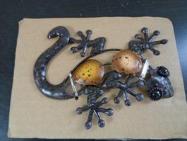 Gecko aus Metall (14 cm)