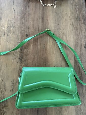 Tasche grün Kunstleder guter Zustand