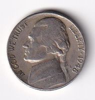 USA five cents 1948s-ss