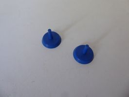 2 Spielsteine, Kunststoff, 15 x 12mm