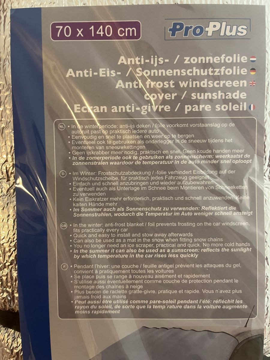 Ritocchi & pellicole di protezione: Auto Sonnenschutzfolie 70 x 140 cm – Nuovo e nell'imballaggio originale da Bülach venduto da roemmtim 1