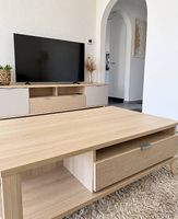 Couchtisch in Eichenoptik