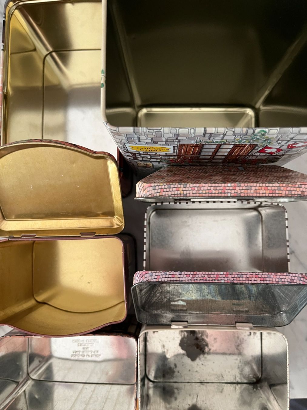 Dosen: 6 Blechdosen Blechbüchsen Häuser – Gebraucht aus Lützelflüh-Goldb von Fresu8 4