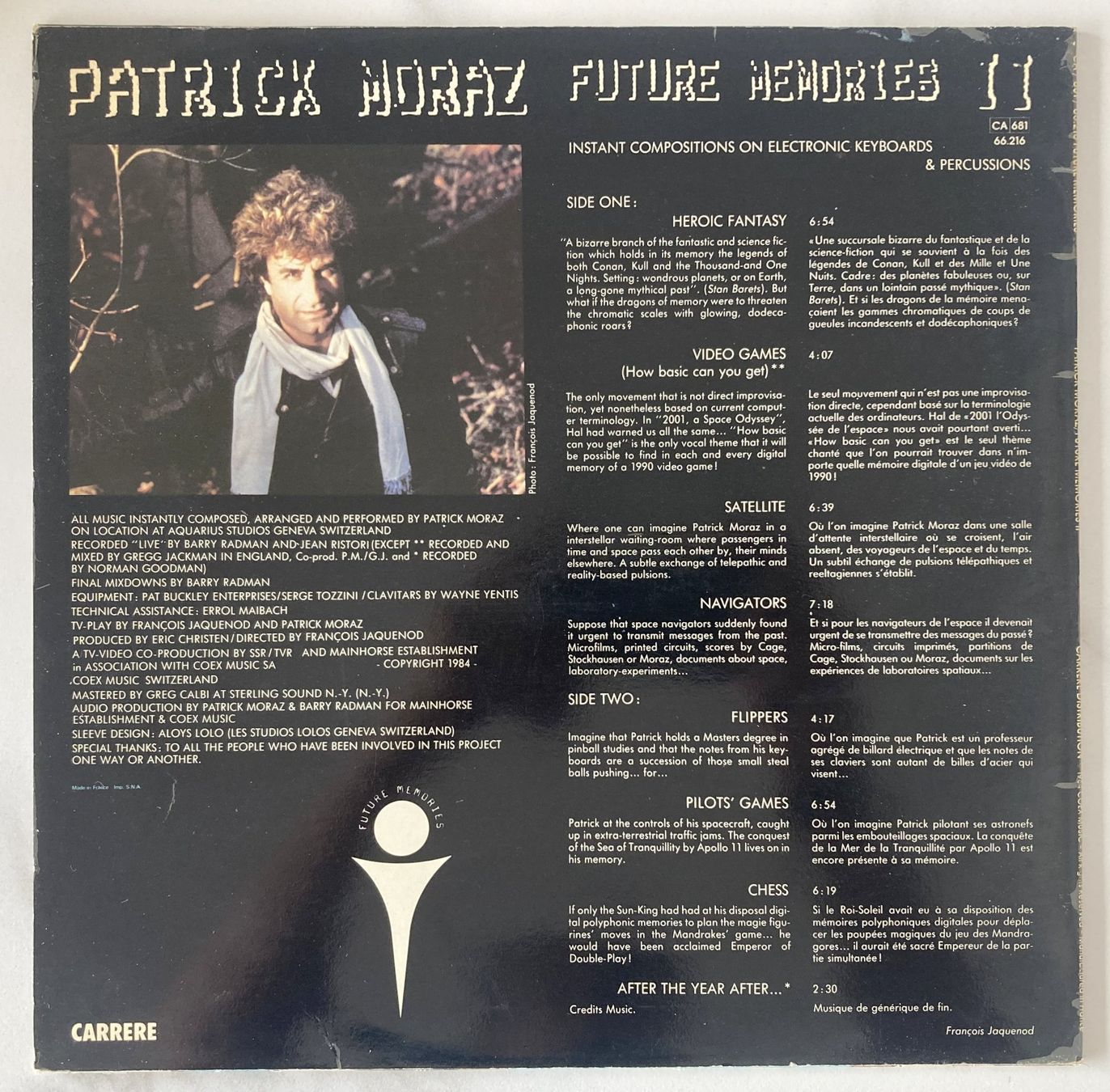 Schallplatten: PATRICK MORAZ - FUTURE MEMORIES II – Gebraucht aus Bottens von hotter-than-hell 1