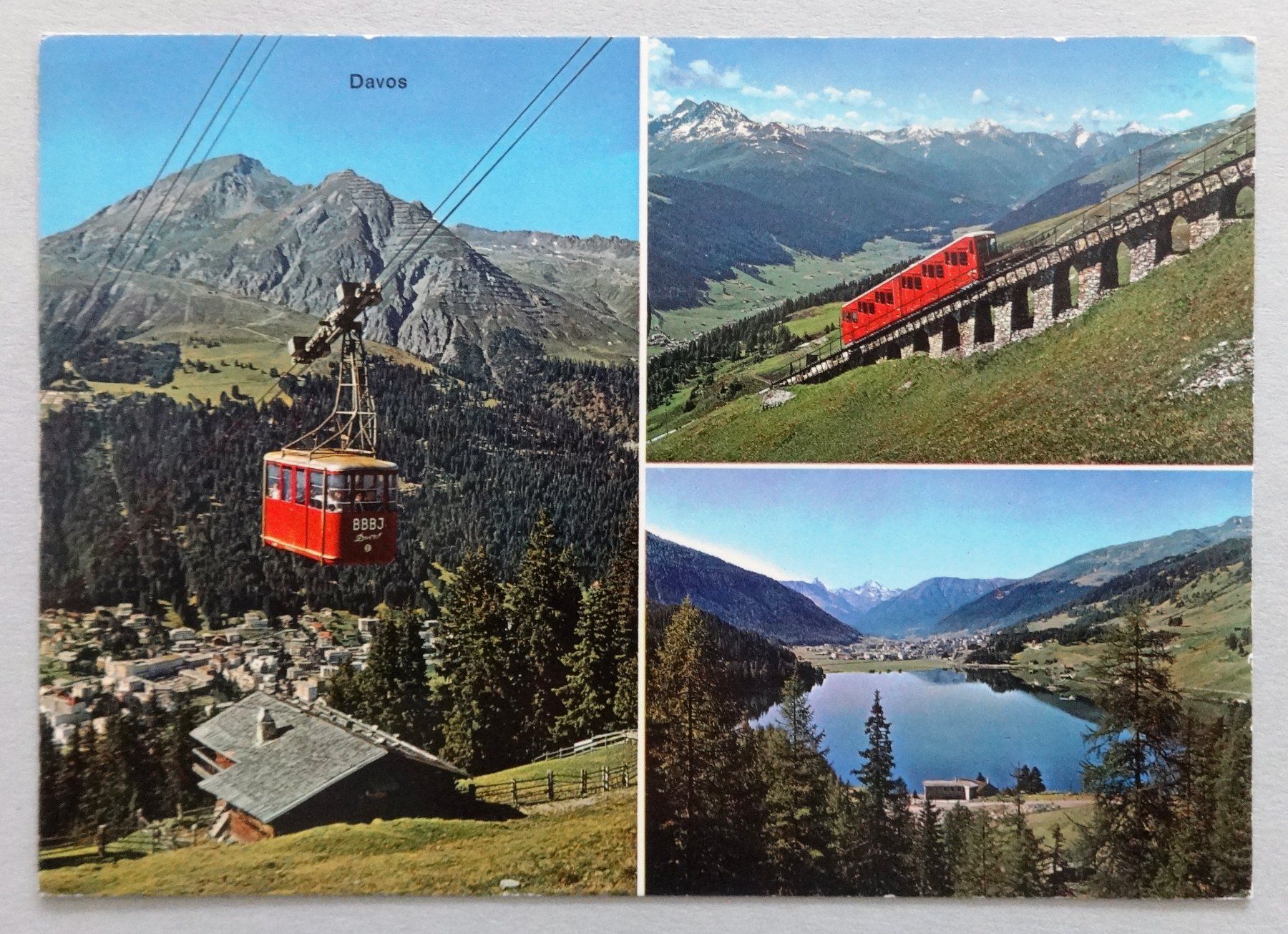 Ansichtskarten: Davos-Parsennbahn-Bräma-Büelbahn – Gebraucht aus Fétigny von Billy2miny