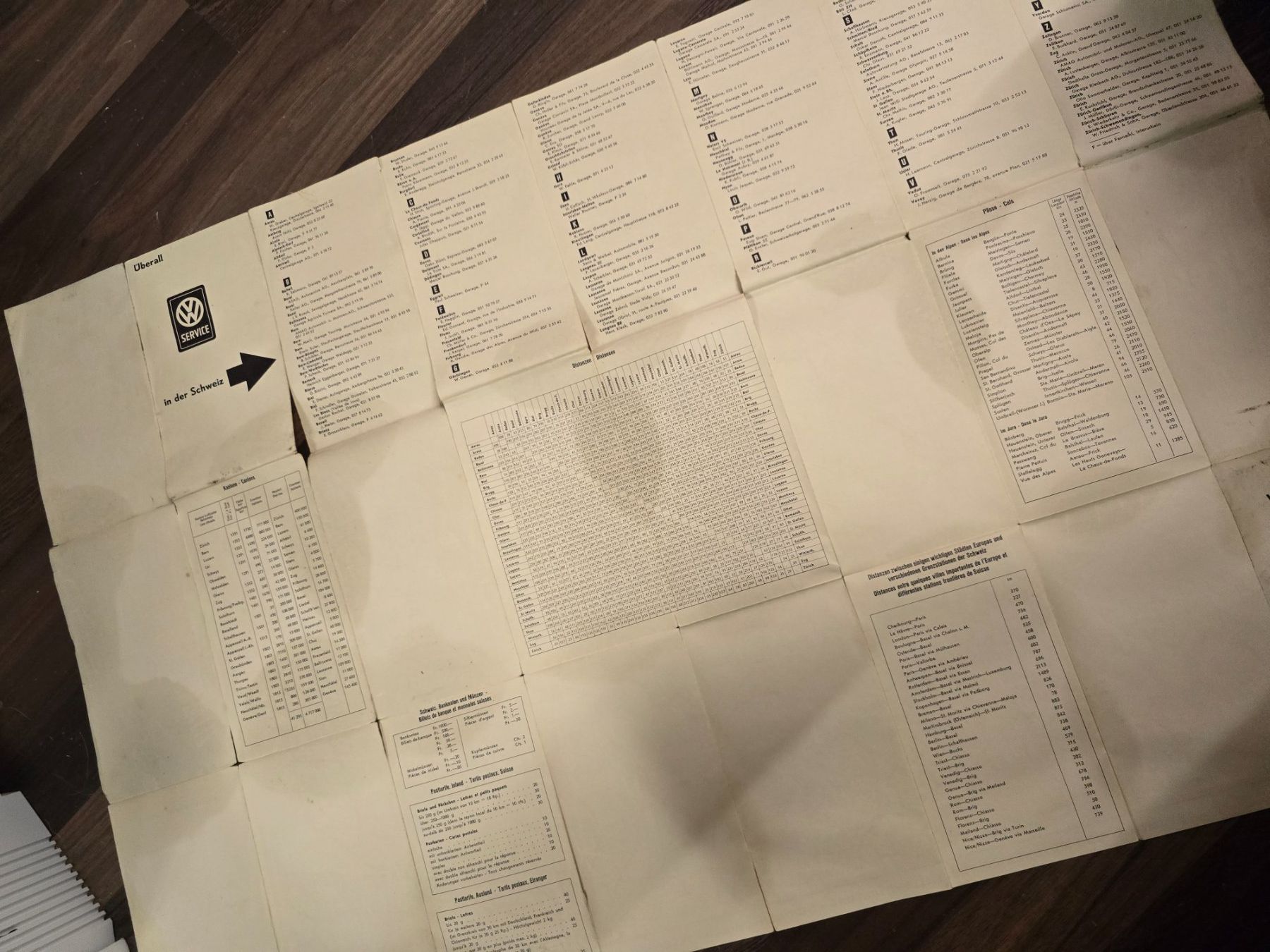 Cartes géographiques & atlas: VW Oldtimer Karte der Schweiz – D'occasion à Hüntwangen par Scarciglias-Antiques 3