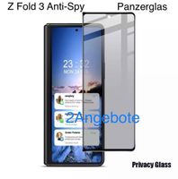 Samsung GALAXY Z Fold 3 Anti Spy 9H Härte / Panzerglas