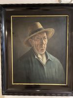 Alte Gemälde Mann Portrait. Curt Haase