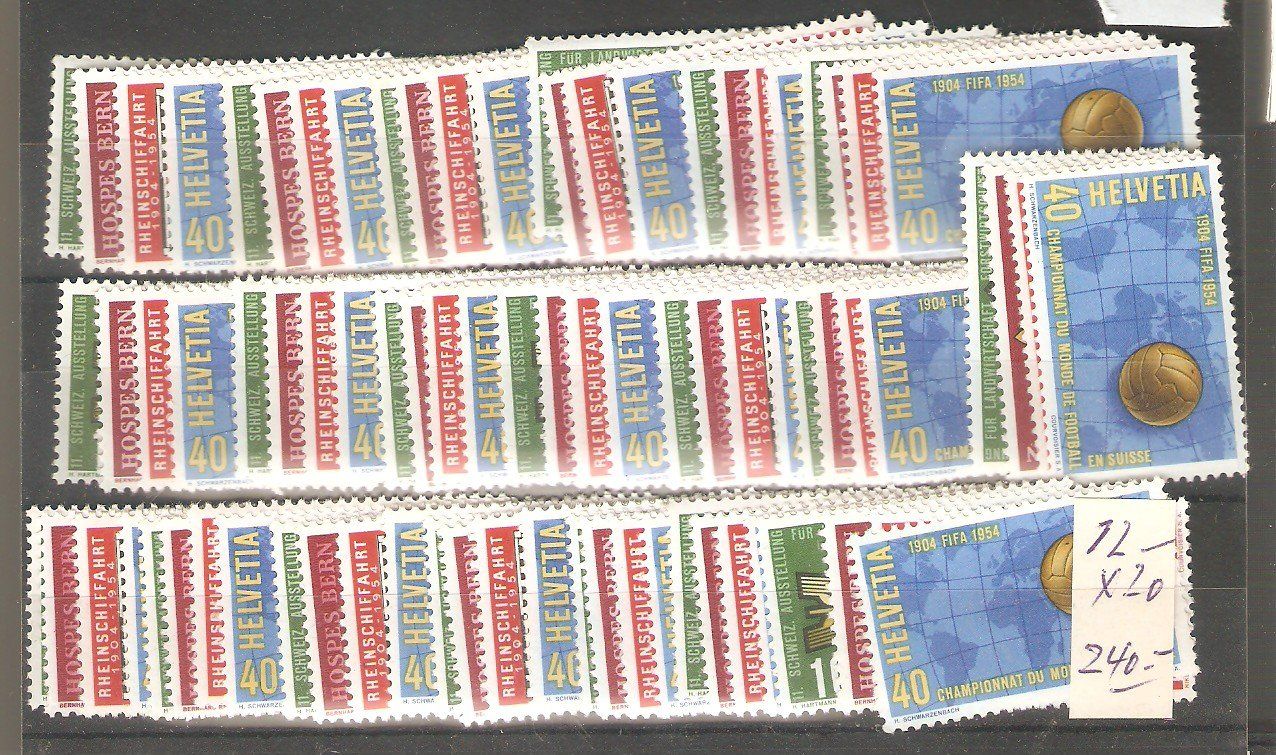 Tous les timbres: 316/9 20 Serien ** – Neuf (Voir description) à Lausanne par Whorvath