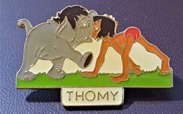 R117 - Pin Thomy Walt Disney Dschungelbuch Mowgli & Elefant