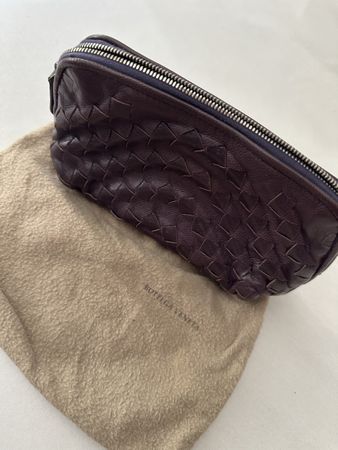 Bottega Veneta Tasche Leder lila Grösse 24cm guter Zustand