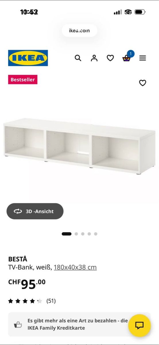 Ikea Mobili TV: Ikea Besta TV Bank – Usato da Pfaffhausen venduto da ser_82yb