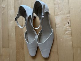 Elegante Brautschuhe/Abendschuhe, Ivory, Grösse 40/41