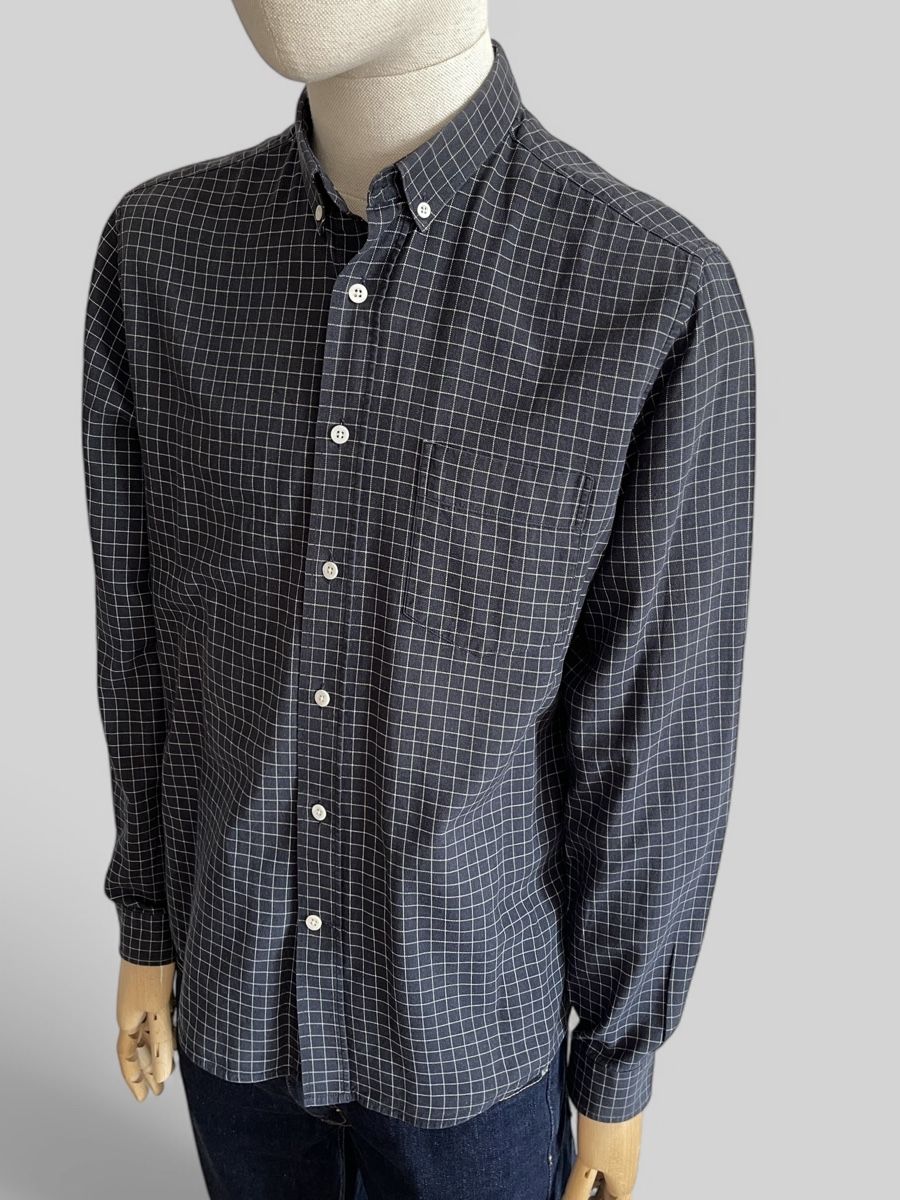 Camicie: AMI Button-Down Hemd – Kariert, Gr. 41 / M / 100 % Baumwolle – Usato da Zürich venduto da Recode.Fashion 4
