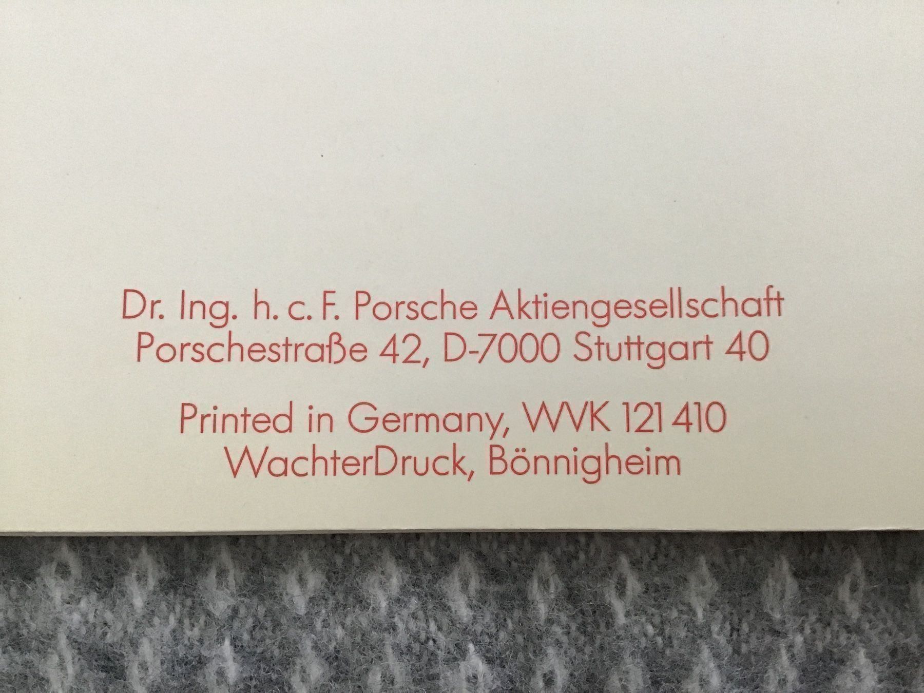 Porsche Documents: Porsche Programm Verkaufsprospekt ca. 1982 – D'occasion à Scherzingen par Starseller62 9