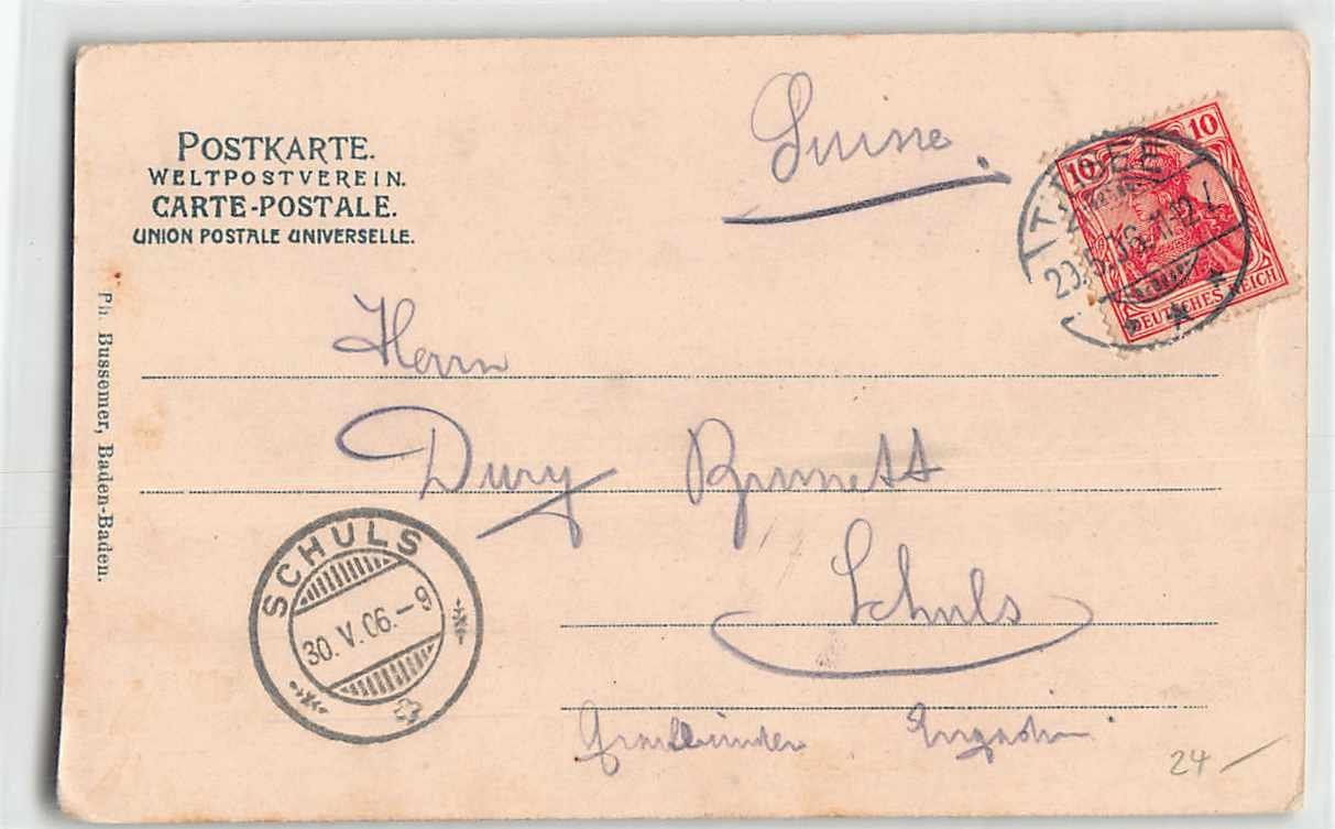 Cartoline postali: GRUSS vom TITISEE 1906 – Usato da Lufingen venduto da TopAnsichtskarten 1