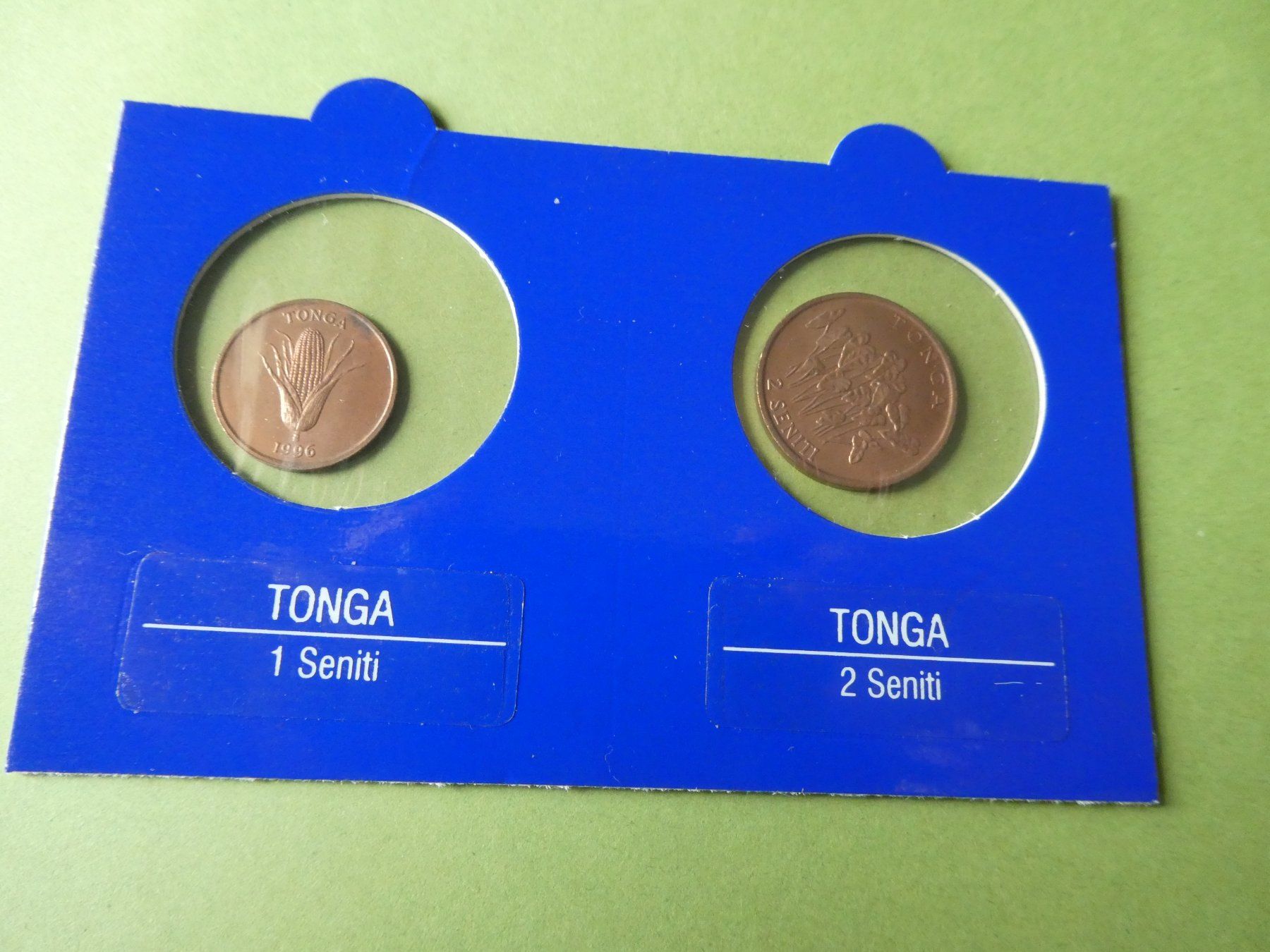 Alle Münzen: Tonga, Set 2 alte unzirkulierte Münzen – Gebraucht aus Hinterforst von Rohusri