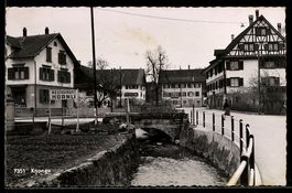 AK Knonau, Teilansicht mit Restaurant Hörnli