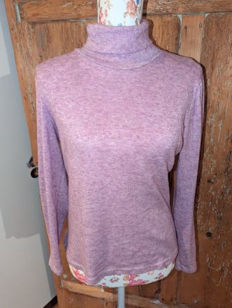 Trendiger Rollkragenpullover, Lila, Herbst/Winter Top! 38/40