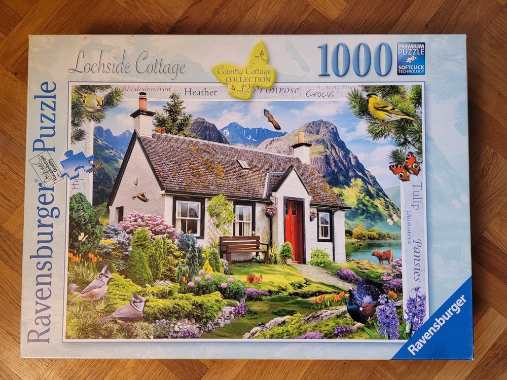 Ravensburger Puzzle 1000 Pezzi Country Collection No. 12 – Lochside Cottage, 70x50 Cm, Per Adulti E Ragazzi Dai 12 Anni