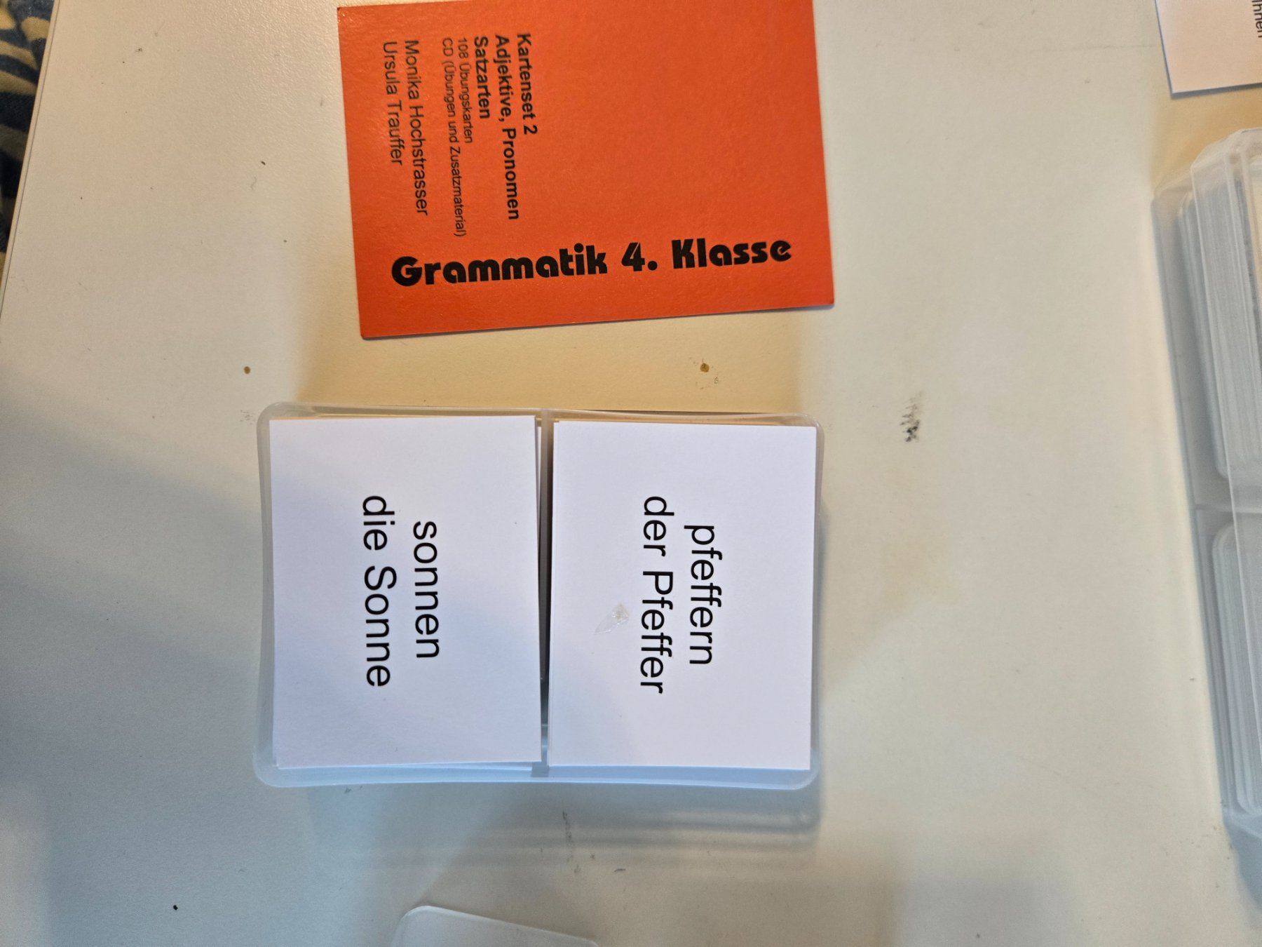 Sonstiger Schulbedarf: Grammatik Kartenset 4.2 – Gebraucht aus Witterswil von RocioL 1