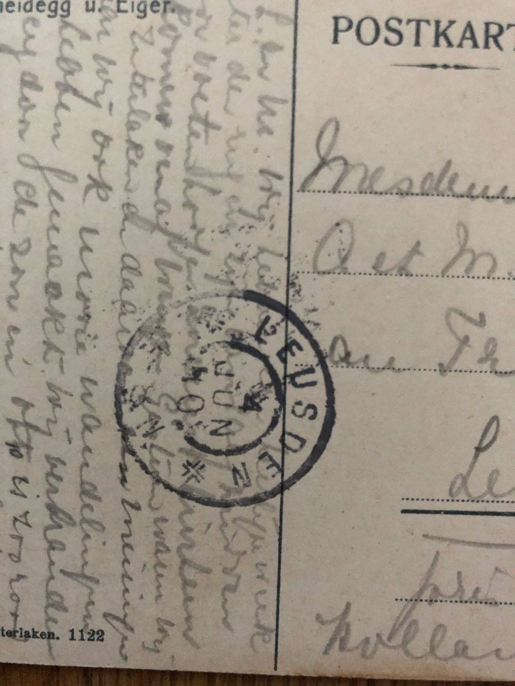 Cartoline postali: Ansichtskarte 3.VI.10 Wegernalp-Scheidegg – Usato da Landquart venduto da interesse63 3