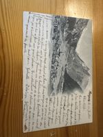 Carte postale ancienne : Vue des Alpes Suisses, été 1901
