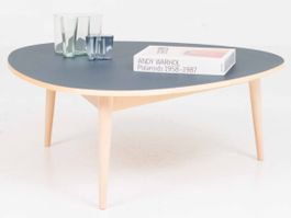Wb form Dreirundtisch Couchtisch von Max Bill in Smokey Blue