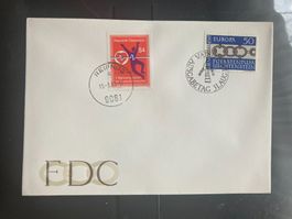 Liechtenstein 1965 FDC Europa CEPT / Österreich 1983 4S Herz