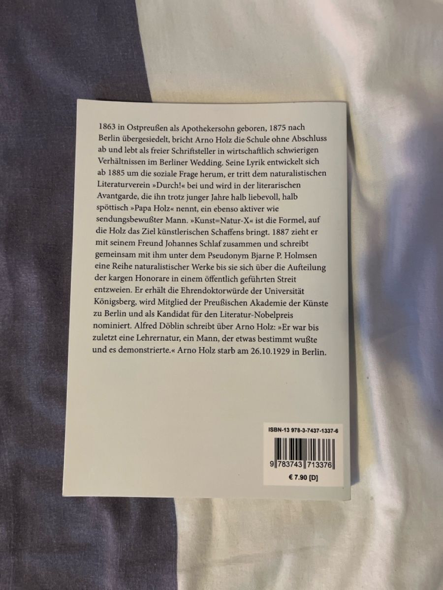 Libri: Arno Holz - Sonnenfinsternis – Usato da Arch venduto da Denuzeax 1
