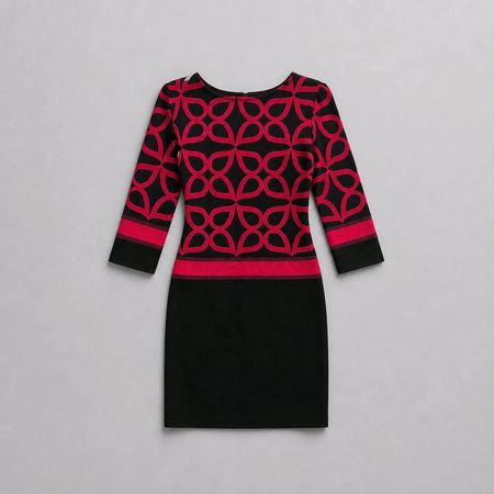 cooles Kleid rot-schwarz von Betty Barclay Gr. 34