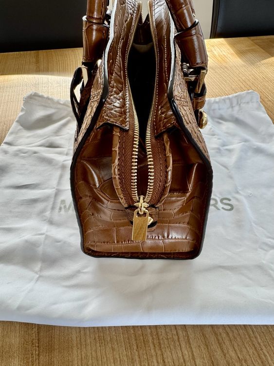 Michael Kors Handtasche Braun, Kroko Optik, neuwertig! (Neu