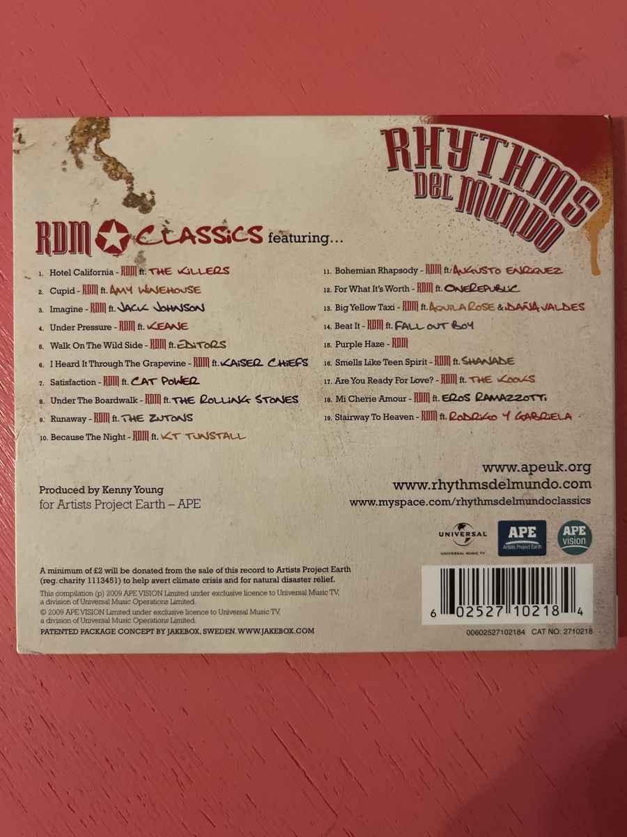 CD: Various Artists - Rhythms Del Mundo/Classics – Usato da Lützelflüh-Goldbach venduto da Deiv4 1