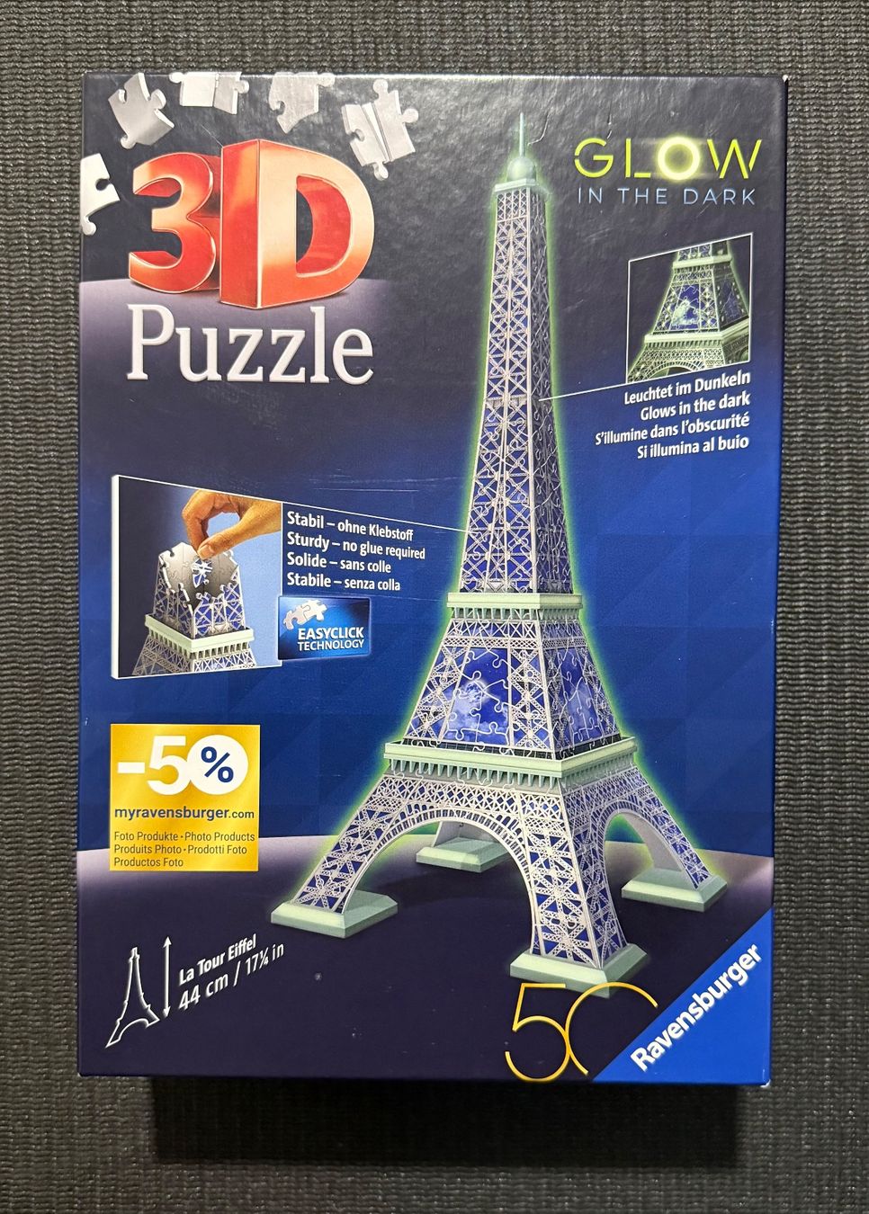 Ravensburger Puzzles: Ravensburger 3D Eiffelturm GLOW – Neu (gemäss Beschreibung) aus Contone von Chaos76