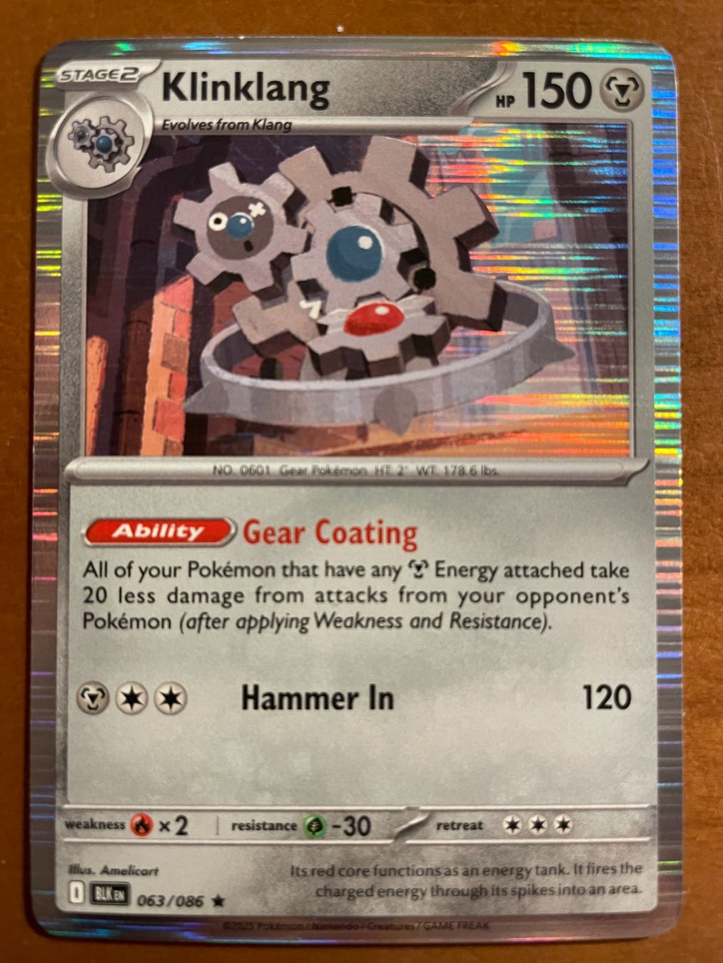 Pokémon Carte collezionabili: Pokemon Klinklang Holo (Versand gratis) – Nuovo (secondo la descrizione) da Chur venduto da Angerson