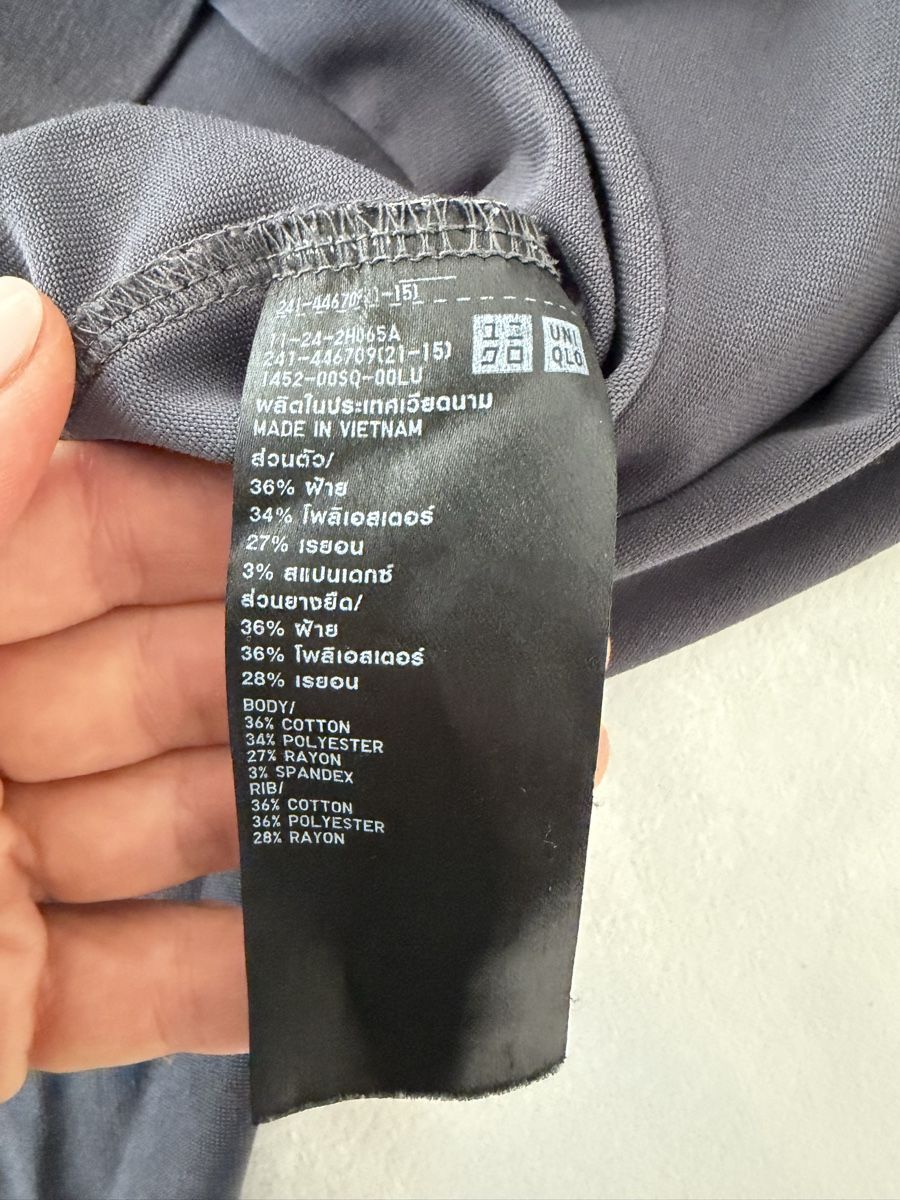 Uniqlo Camicette: Uniqlo Grey Oversized Longsleeve, Size L – Usato da Zürich venduto da jus_sw7l 5