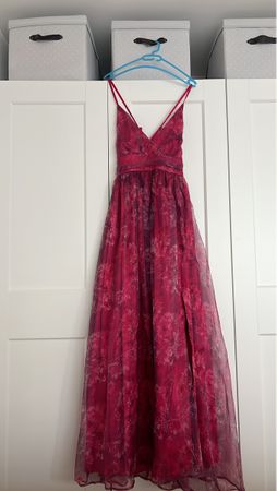 Maxi Dress floral pattern pink