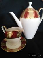 Kaffeekanne, Milchkanne, Untertasse Bavaria Schaller & Co,