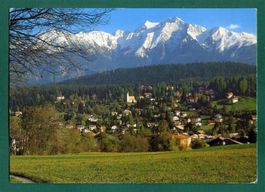 Flims-Waldhaus mit der Signina, 1995, gelaufen, Grossformat