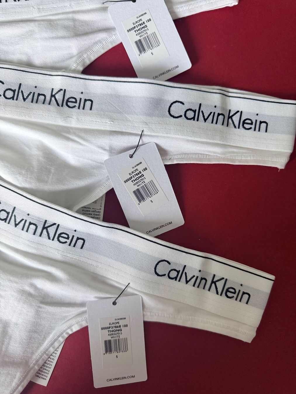 Calvin Klein Altra biancheria intima: String, CALVIN KLEIN, Grösse S, 3 Stück in Weiss – Nuovo e nell'imballaggio originale da Rudolfstetten venduto da gst_g7xl 1