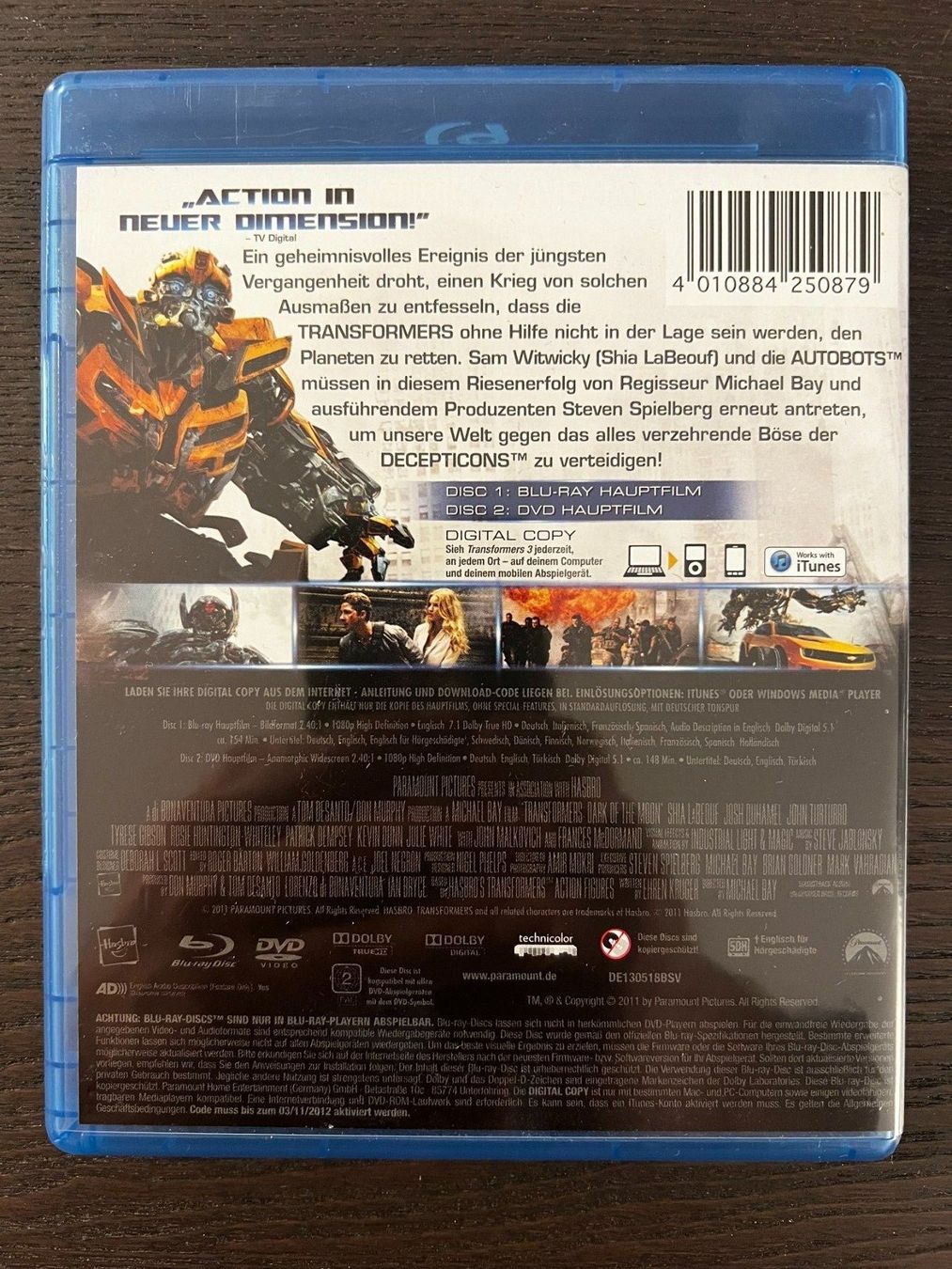 Tutti i DVDs: Transformers 3 – Usato da Zürich venduto da Blu-ray_ZH 1