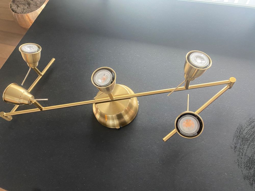 IKEA Barometer ceiling track , 5 spot, Brass colour Kaufen auf Ricardo